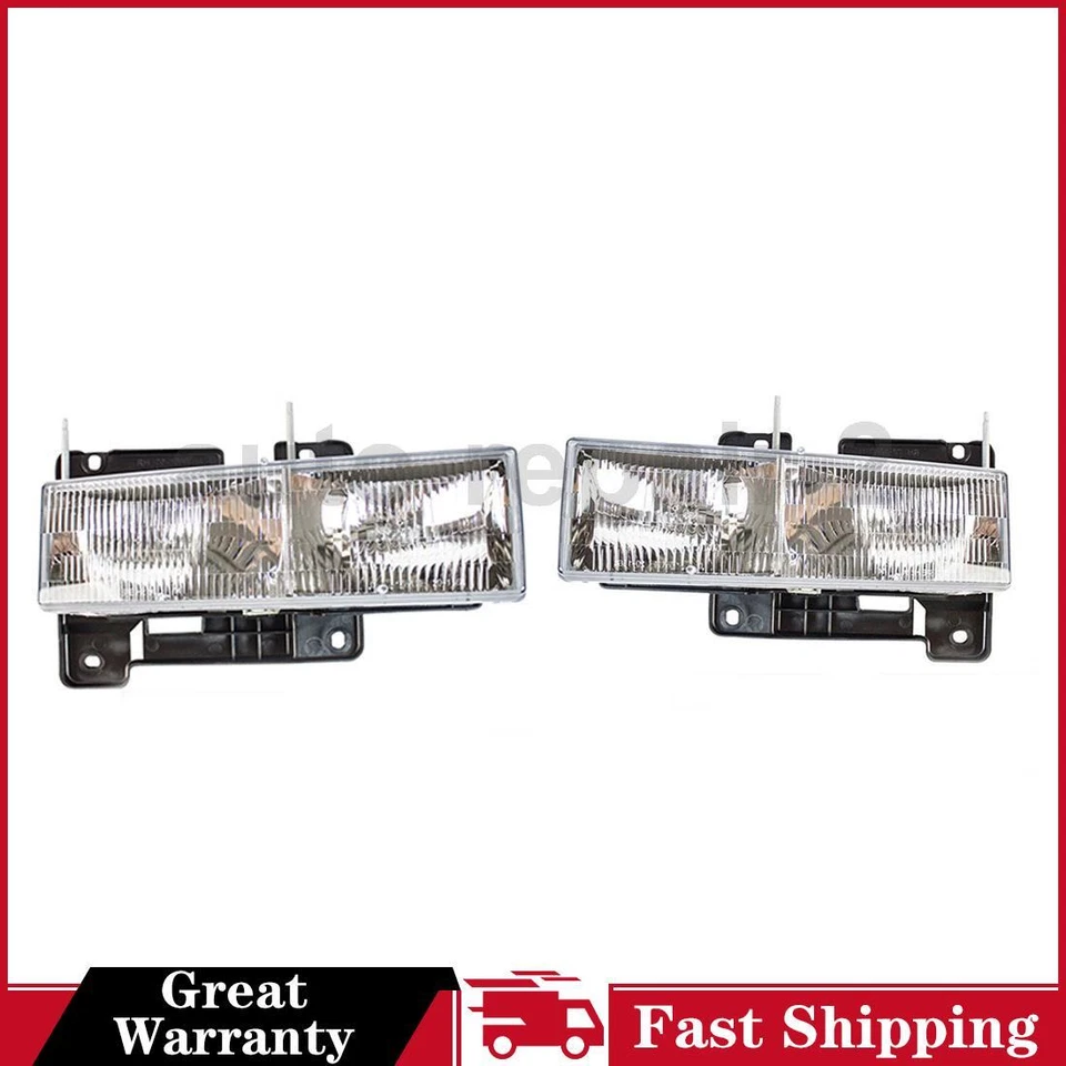 For 1990~1999 Chevrolet C1500 TYC Left Right Headlight Assembly - Image 1 of 4