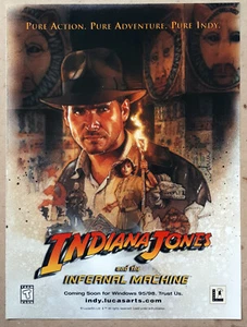 Magazine Print Ad INDIANA JONES and the Infernal Machine DREW STRUZAN 1999 - Foto 1 di 1
