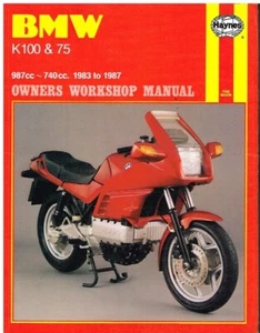 BMW K75 (INCL C S T) & K100 (INCL RS RT LT) 1983-87 OWNERS WORKSHOP MANUAL - Picture 1 of 1