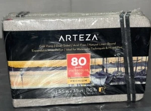 Arteza Watercolor Book | Gray Hardcover | 3.5 x 5.5 | 80 Pages - Pack Of 2 - Picture 1 of 5