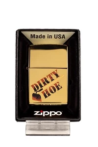 Dirty Hoe Gardening - High Polish Brass Zippo Lighter - Standard Brass Insert - Picture 1 of 3
