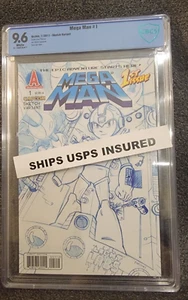 VERSICHERT! Mega Man #1 Capcom 2011 Archie Comic bewertet 9,6 Skizze Variante Druck - Bild 1 von 7