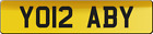 Aby Abby Abigail Abi tidy Cool Number Theme Private Registration Plate YO12 ABY