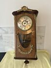 Antique, Bulle Wall Clock,  Case Only. Good Used Condition.
