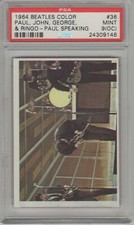 1964 Topps Beatles Color #36 PSA Mint 9(OC) Paul McCartney Speaking