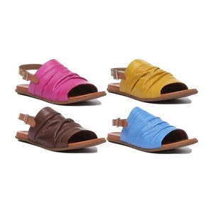 JUSTINREESS England Nora Womens Perforated Leather Sandals Size UK 3 - 8