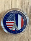 Polizei Coin  US EMBASSY Paris Botschaft  Sammlerstück Münze Amerika Super 