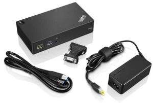 Lenovo ThinkPad USB 3.0 PRO Dock UK USB Docking Station Model 40A70045UK - Afbeelding 1 van 2