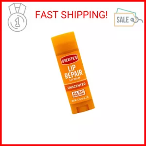 O'Keeffe's Unscented Lip Repair Lip Balm for Dry, Cracked Lips, Stick, (Pack of - Picture 1 of 2