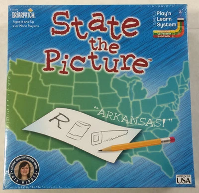 STATE THE PICTURE - SOCIAL STUDIES & GEOGRAPHY KIDS EDUCATIONAL BRIARPATCH GAME - Image 1 of 2