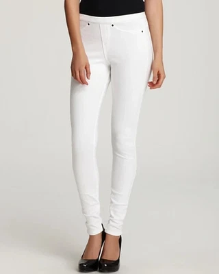 HUE U13360H White The Original Jeans Stretch Denim Leggings, XS - Image 1 of 2