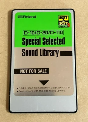 Roland D-10/D-20/D-110 Special Selected Sound Library Memory Card - Image 1 of 2