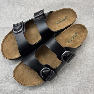 Eastland Herren Schwarz Cambridge Schlappen Sandalen Schuhe Größe 12D - Bild 1 von 12