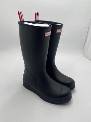 Hunter Women's Play Tall Boot Size 6 US Matte Black - Image 1 of 4