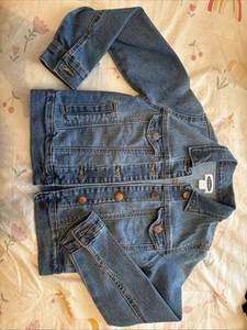 Old Navy Girls Denim Jean Jacket Medium Wash Size Medium 8 Blue - Picture 1 of 3