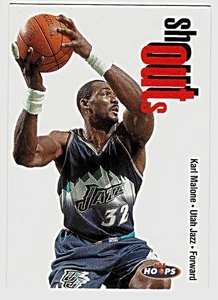 1998-99 HOOPS SHOUT OUTS #16SO KARL MALONE Utah Jazz Basketball Card - Picture 1 of 1