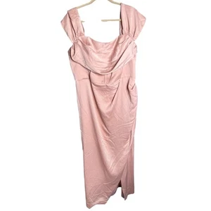 City Chic Maxikleid Übergröße Forbidden Love M/18 leichter Fehler rosa festlich - Bild 1 von 6