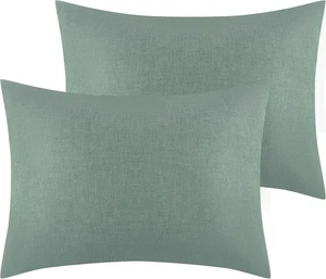 Paquete de 2 fundas de almohada de refrigeración con cierre de sobre, 51x76 cm verde reina suave Reino Unido - Imagen 1 de 5