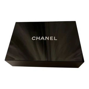 CHANEL Novelty Mirror Box Accessory Case Cosmetic Box Jewelry Box Black Used - Picture 1 of 10
