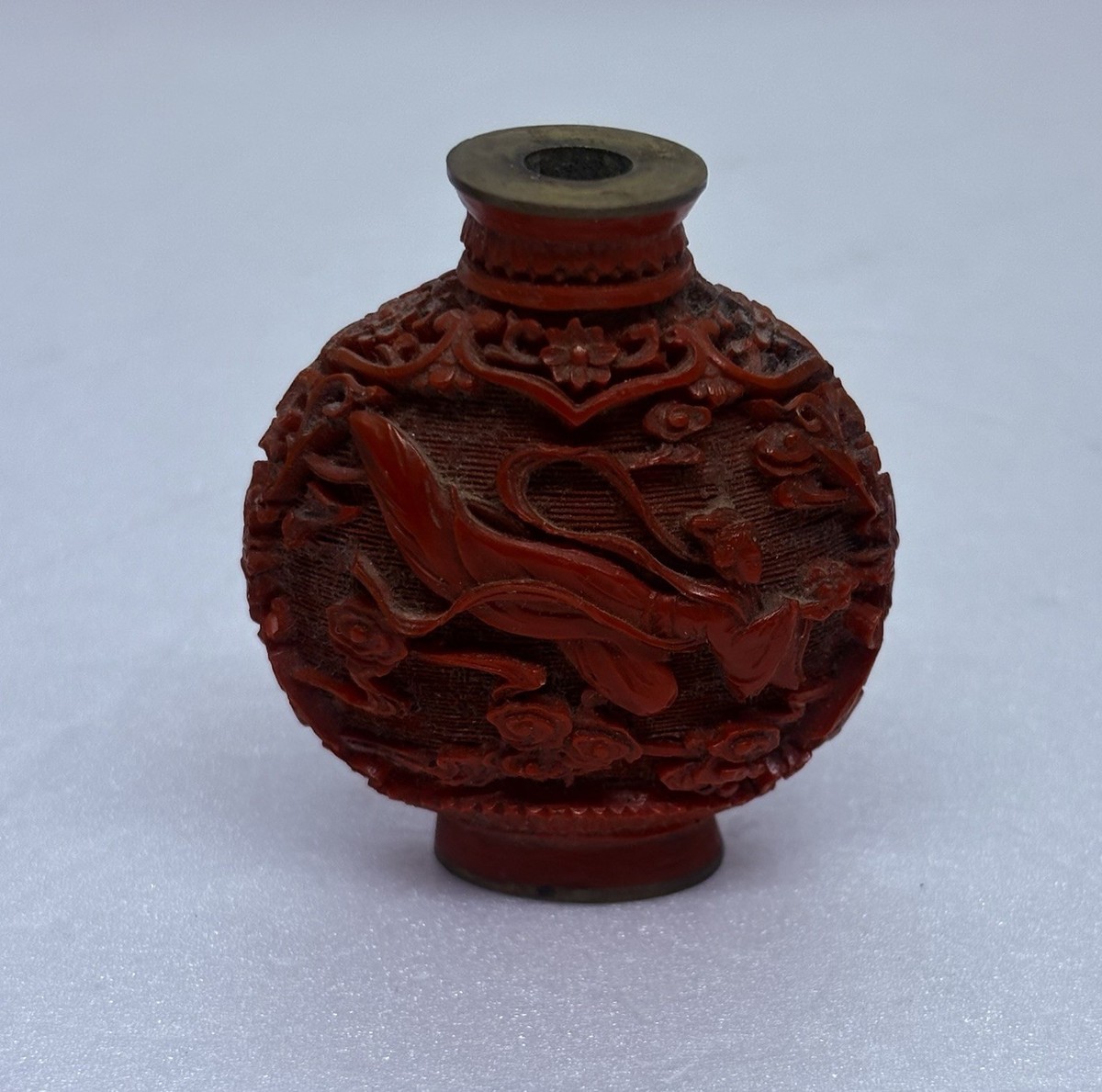 鼻煙壷 鼻煙壷 鼻煙香 24 水墨蘭 内側から手描き 工芸品 鼻煙壺 内絵