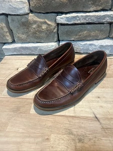 G.H. Bass & Co. Weejuns Penny Loafers Dress Shoes Mens Size 10 D Brown Leather - Picture 1 of 6
