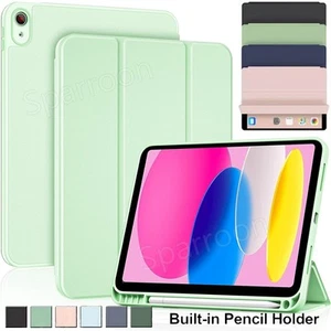 For iPad 5 6 7 8 9 10 11th Gen A16 Mini Pro 11 PU Leather Smart Stand Case Cover - Picture 1 of 72