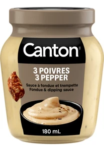 4 jars of Canton Fondue & Dipping Sauce 3 Pepper 180ml Each - Picture 1 of 1