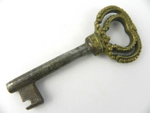 Chiave ANTICA assemblata in ferro e bronzo TOSCANA XVIII XIX Secolo D'epoca '800 - Imagen 1 de 6