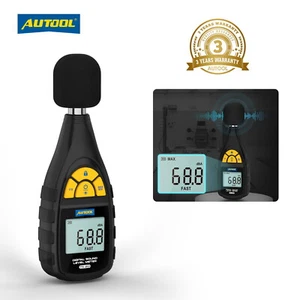 Medidor de nivel de sonido digital Medidor de decibelios de sonido 30-130db Rango Velocidad ajustable - Imagen 1 de 15