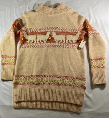 Suéter Anthropologie Aimee Alpaca Cuello Simulado Pomped Para Mujer Talla Grande Pequeña Nuevo con Etiquetas Foto 1 de 4