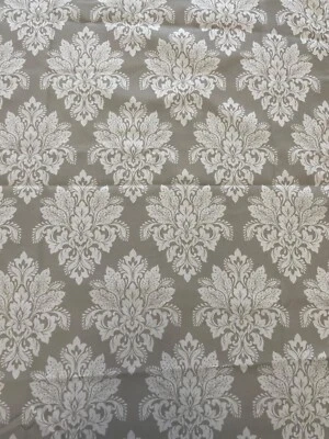 Par de Cortinas Mainstays Mini Damasco Panel 28x82 Gris Foto 1 de 4