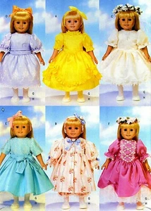 18" AUSGEFALLENE PARTY PUPPENKLEIDUNG KLEIDER & ZUBEHÖR SCHNITTMUSTER Butterick 5329 - Bild 1 von 9