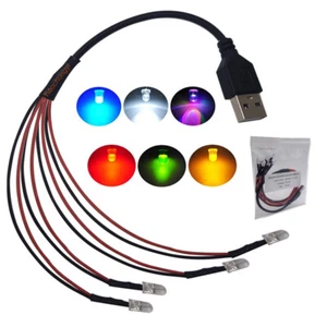 DC5V USB Port 3mm 5mm Pre-wired Round LED Model Light light-emitting diode DIY - Picture 1 of 20