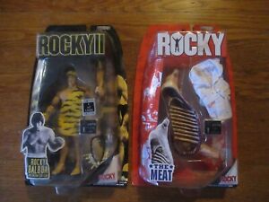 2 rocky balboa jakks pacific figures 1 caveman only 1800 made 1 the meat