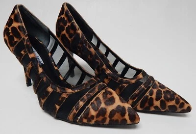Zapatos de salón Charles David Vane talla US 10 M para mujer con tacón de aguja sin cordones de leopardo Foto 1 de 4