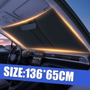 Car UV Windshield Sun Shade Cover Window Sun Visor Foldable Reflective Curtains - Picture 1 of 10