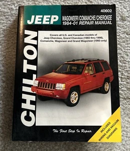 Manuel de réparation Chilton JEEP 1984-2001 pour Wagoneer Commanche Cherokee 40602 - Photo 1/3