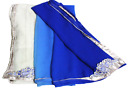 Robe enveloppante femme sar bleu indien usagée Georgette décoration...
