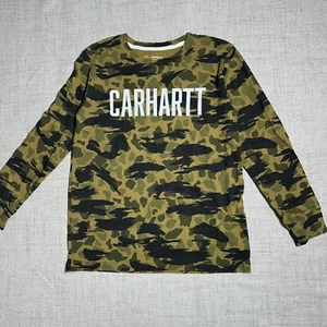 Carhartt Camo Long Sleeve T-Shirt Cotton Blend Youth Size Medium (10-12) - Picture 1 of 7