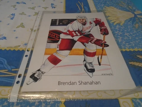 BRENDAN SHANAHAN  POSTER COLOR 8 BY 11 inches  DETROIT RED WINGS Cover