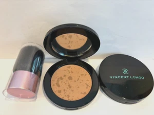 Vincent Longo SUN KISSED  La Rivera Matte Bronzer new  LOT OF 2 + 1 Kabuki Brush - Picture 1 of 4