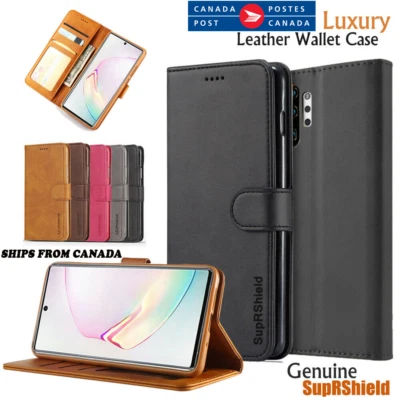 For Samsung Galaxy S10+ Plus S10e Case Shockproof Magnetic Leather Wallet Cover - Image 1 of 4