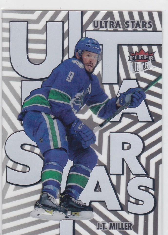 2021/22 FLEER ULTRA..J.T. MILLER..ULTRA STARS..CARD # US-18..CANUCKS - Image 1 of 1