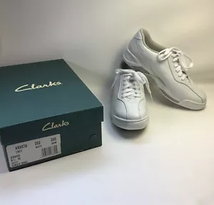 Clark’s White Women’s Athletic Shoes Sneakers Size 8.5 M - Cindy - New With Box - Picture 1 of 11