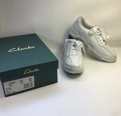 Clark’s White Women’s Athletic Shoes Sneakers Size 8.5 M - Cindy - New With Box - Image 1 of 4