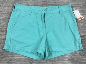 Joe Fresh Shorts Women 2 Blue Aqua Chino NWT - Picture 1 of 11