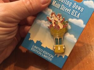 Disney Floating Down Main Street U.S.A. Chip And Dale Pin LE 4000 New