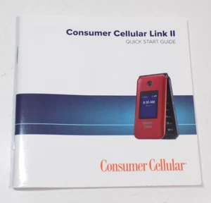 Guide de démarrage rapide Consumer Cellular Link II pour téléphone à rabat - Photo 1 sur 8