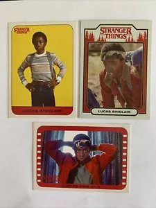 Tarjeta y pegatinas de personajes STRANGER THINGS LUCAS SINCLAIR ST-6, 6 de 20 y 6 de 10 - Imagen 1 de 8