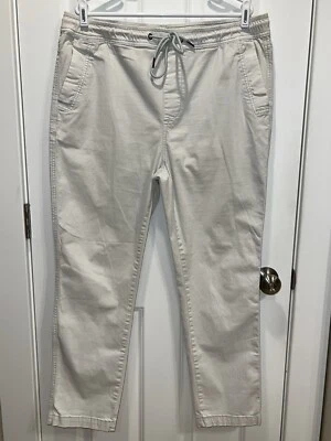 Joe’s Men’s XL Elastic Drawstring Waist Pull On Pants Blue/White Color - Image 1 of 4